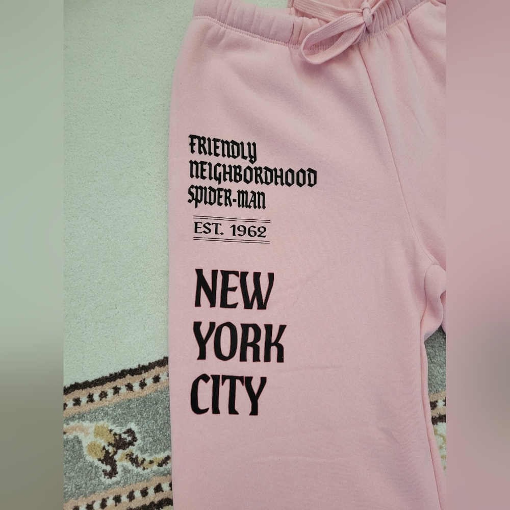 Marvel Spider-Man Pink Sweatpants - Picture 2 of 7